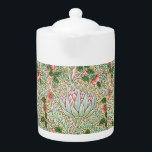 William Morris  Artichoke Floral Pattern Te Theepot<br><div class="desc">William Morris  Artichoke Floral Pattern Teapot is uitgerust met William Morris John Henry Dearle Morris Co Floral design Arts and Crafts wallpaper Artichokes.Perfect for home decor or as gift.Kindly bezoekt mijn winkel " https://www.zazzle.com/store/loveyouart" (kopieer en plak de link) voor andere of soortgelijke design.</div>