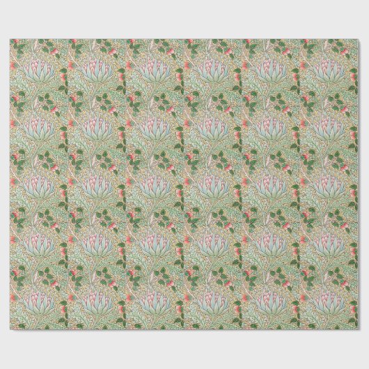 William Morris  Artichoke Floral Pattern Wr Cadeaupapier (Vlak)
