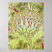 William Morris "Artichoke Poster (Voorkant)