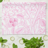 William Morris Artisjok Bleekroze Theedoek (Gevouwen)