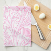 William Morris Artisjok Bleekroze Theedoek (Quarter Fold)