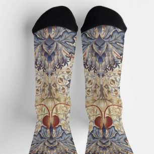 William Morris - Artisjok bloempatroon in vintage Sokken