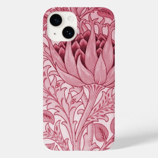 William Morris Artisjok Bourgondië Rood Case-Mate iPhone Case (Achterkant)