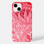 William Morris Artisjok Red Scarlet Crimson Case-Mate iPhone Case (Achterkant)