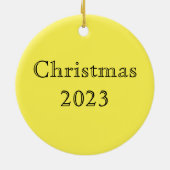 William Morris Artisjok wijn en goud Keramisch Ornament (Achterkant)