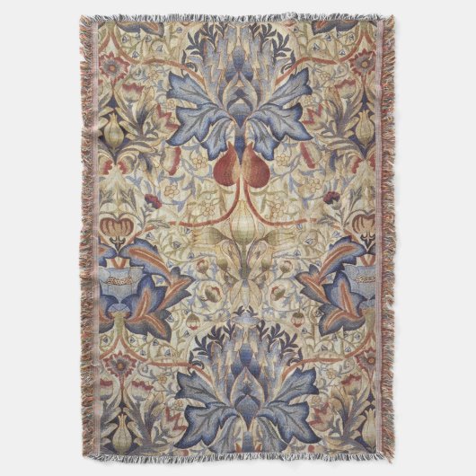 William Morris -  artisjokbloempatroon Deken (Voorkant Verticaal)