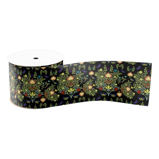 William Morris Arts And Crafts-patroon Grosgrain Lint (Spoel)