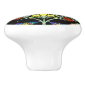 William Morris Arts and Crafts Pattern Keramische Knop (Zijkant)