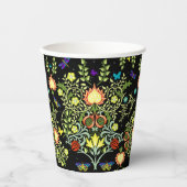 William Morris Arts and Crafts Pattern Papieren Bekers (Voorkant)
