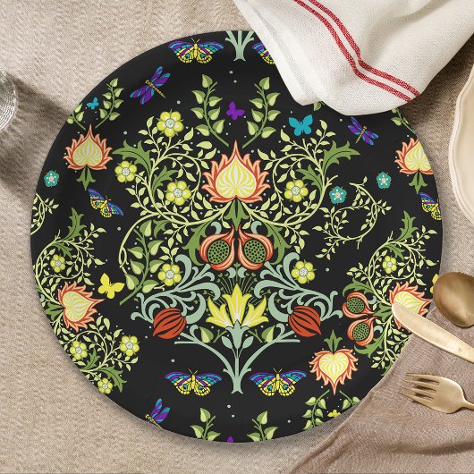 William Morris Arts and Crafts Pattern Papieren Bordje