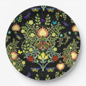 William Morris Arts and Crafts Pattern Papieren Bordje (Voorkant)