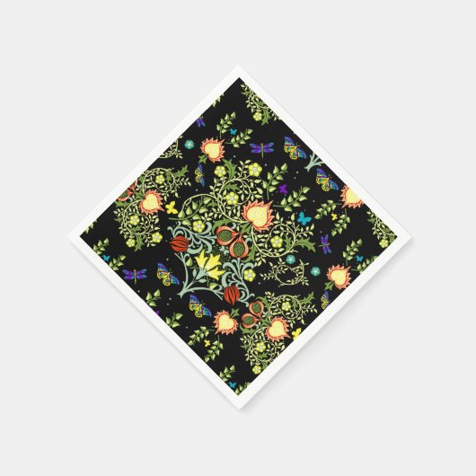 William Morris Arts and Crafts Pattern Servet (Hoek)