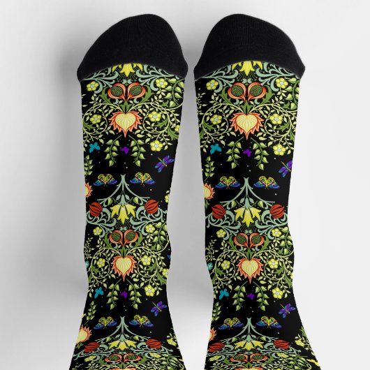 William Morris Arts and Crafts Pattern Sokken (Top)
