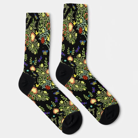 William Morris Arts and Crafts Pattern Sokken (Rechts)