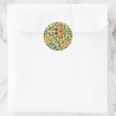 William Morris - Autumn Flower-patroon Ronde Sticker (Tas)