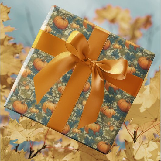William Morris Autumn Pumpkin Patch Cadeaupapier