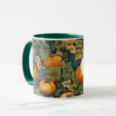 William Morris Autumn Pumpkin Spice gepersonalisee Mok (Voorkant links)
