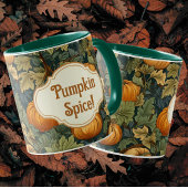 William Morris Autumn Pumpkin Spice gepersonalisee Mok