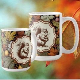 William Morris Autumn verlaat eekhoorn Koffiemok