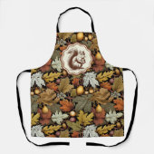 William Morris Autumn vertrekt bij Squirrel Retro Schort (Voorkant)