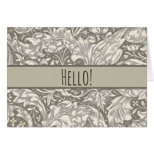 William Morris Bachelor's Button antieke damast