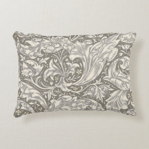 William Morris Bachelor's Button antieke damast Accent Kussen