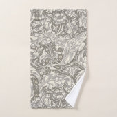 William Morris Bachelor's Button antieke damast Bad Handdoek (Handdoek)