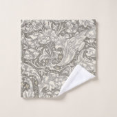 William Morris Bachelor's Button antieke damast Bad Handdoek (Wasdoekje)