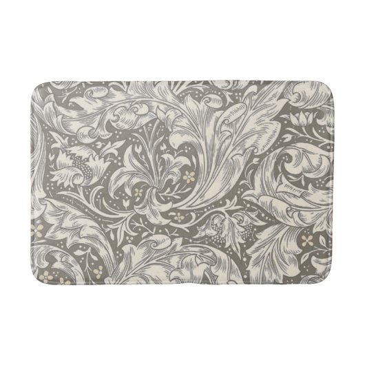 William Morris Bachelor's Button antieke damast Badmat (Voorkant)