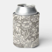 William Morris Bachelor's Button antieke damast Blikjeskoeler (Blikje Voorkant)