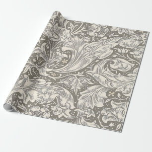 William Morris Bachelor's Button antieke damast Cadeaupapier