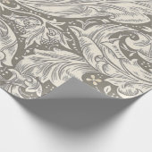 William Morris Bachelor's Button antieke damast Cadeaupapier (Hoek)