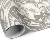 William Morris Bachelor's Button antieke damast Cadeaupapier (Rol Hoek)