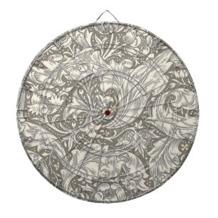 William Morris Bachelor's Button antieke damast Dartbord
