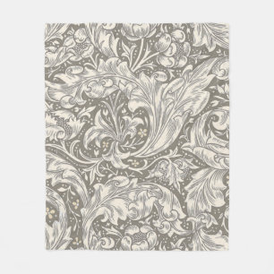 William Morris Bachelor's Button antieke damast Fleece Deken