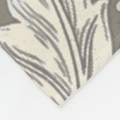 William Morris Bachelor's Button antieke damast Fleece Deken (Hoek)