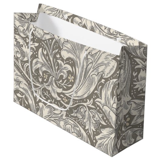 William Morris Bachelor's Button antieke damast Groot Cadeauzakje (Voorkant Gekanteld)
