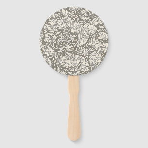 William Morris Bachelor's Button antieke damast Handwaaier