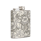 William Morris Bachelor's Button antieke damast Heupfles (Rechts)