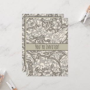 William Morris Bachelor's Button antieke damast Kaart