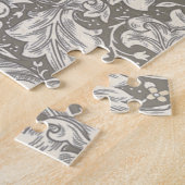 William Morris Bachelor's Button antieke damast Legpuzzel (Zijkant)