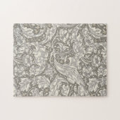William Morris Bachelor's Button antieke damast Legpuzzel (Horizontaal)