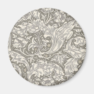 William Morris Bachelor's Button antieke damast Magneet