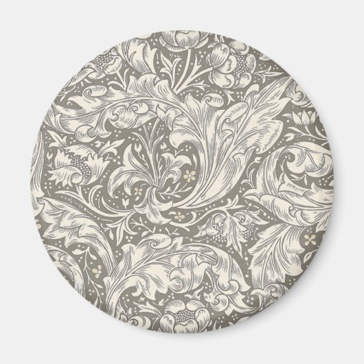 William Morris Bachelor's Button antieke damast Magneet (Voorkant)