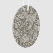 William Morris Bachelor's Button antieke damast Ornament (voorkant)