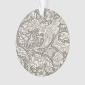 William Morris Bachelor's Button antieke damast Ornament (voorkant)