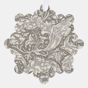 William Morris Bachelor's Button antieke damast Ornament Kaart
