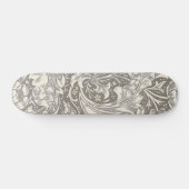 William Morris Bachelor's Button antieke damast Persoonlijk Skateboard (Horizontaal)