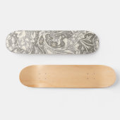 William Morris Bachelor's Button antieke damast Persoonlijk Skateboard (Horizontaal)