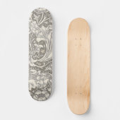 William Morris Bachelor's Button antieke damast Persoonlijk Skateboard (Voorkant)